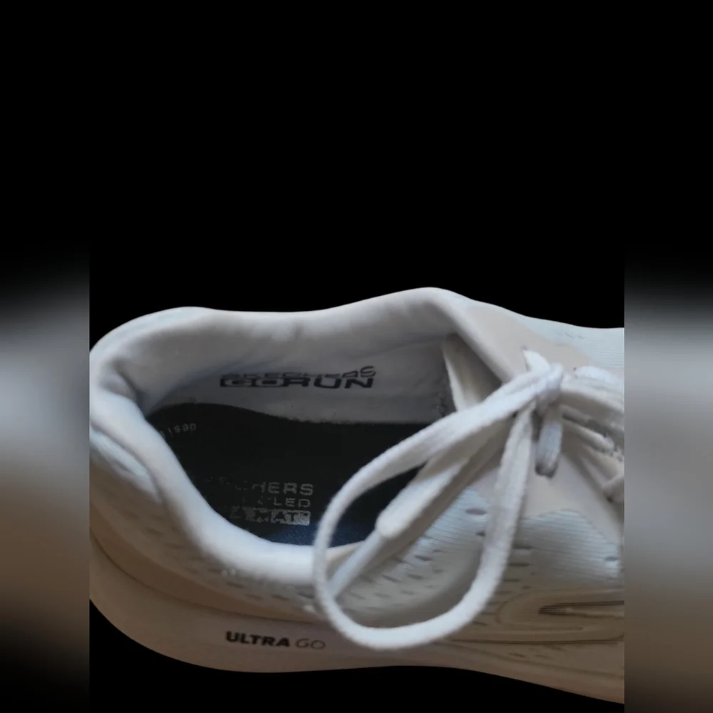 Skechers GORun Elevate Women's White Lace-Up Running Athletic Sneakers, Sz 10 - Picture 6 of 8